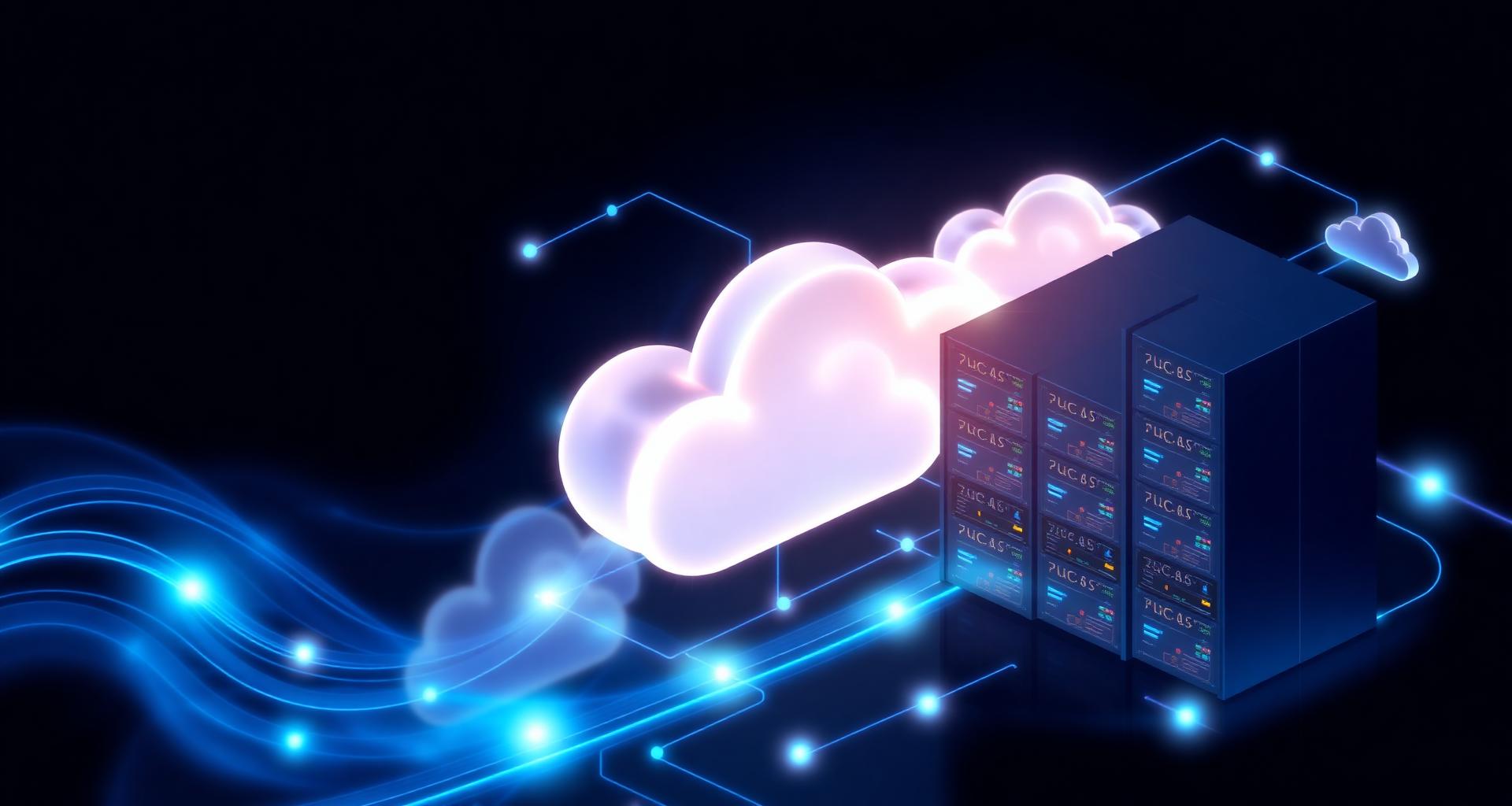 Cloud infrastructure with on-premise servers migrating into a scalable cloud platform