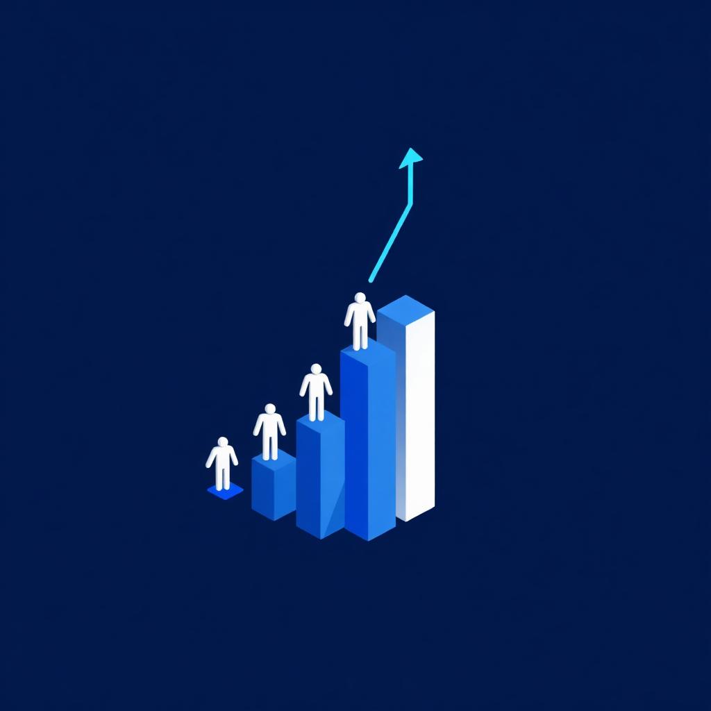 Conversion funnel turning visitors into qualified leads