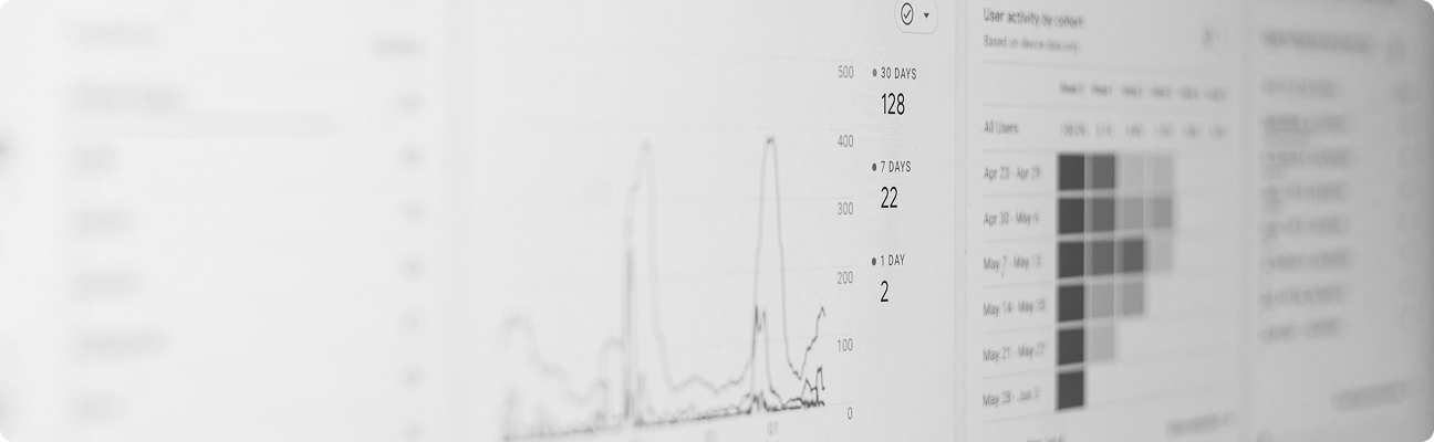 Analytics dashboard showing search optimization performance