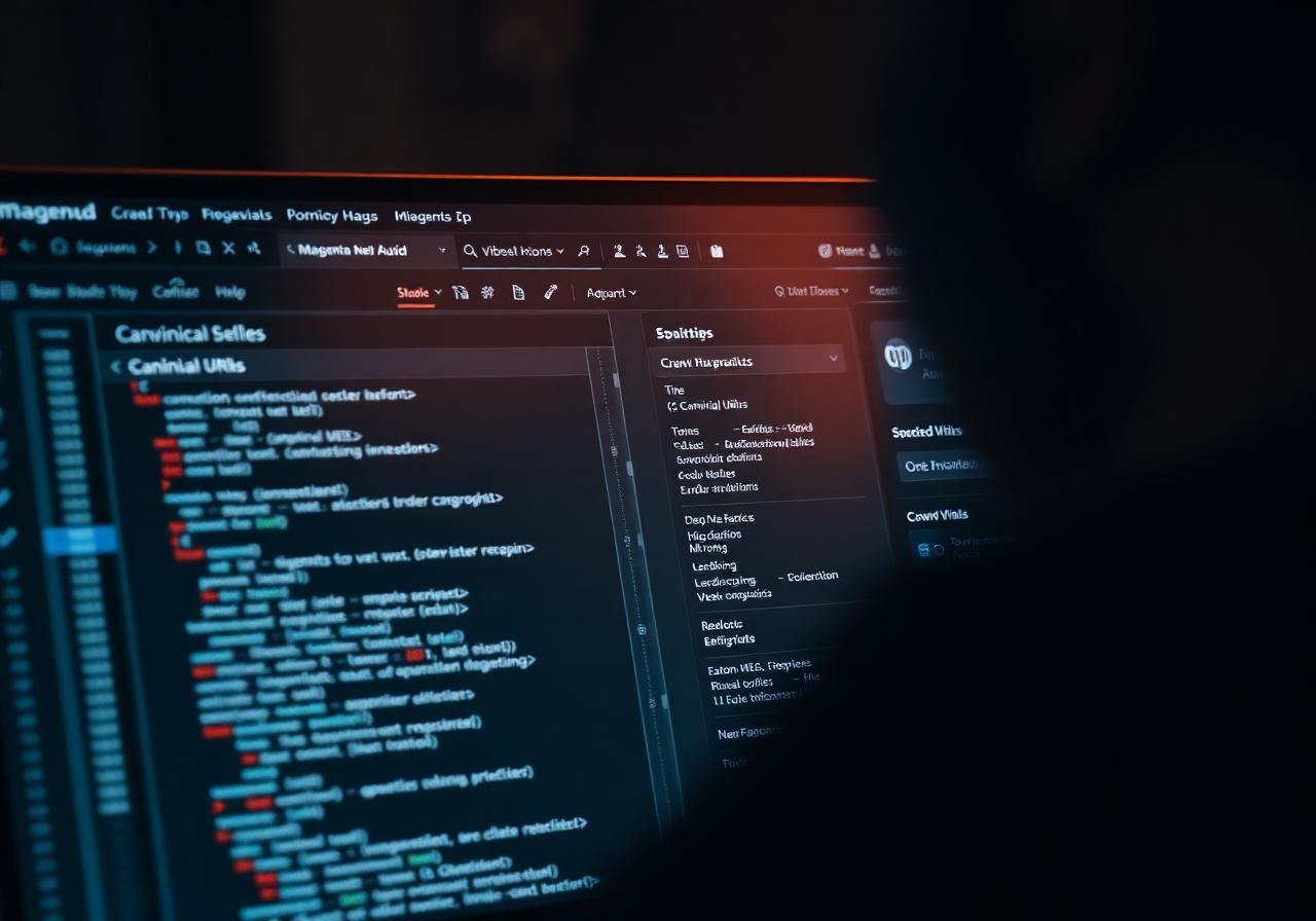 Magento SEO technical audit with canonical URLs and crawl reports