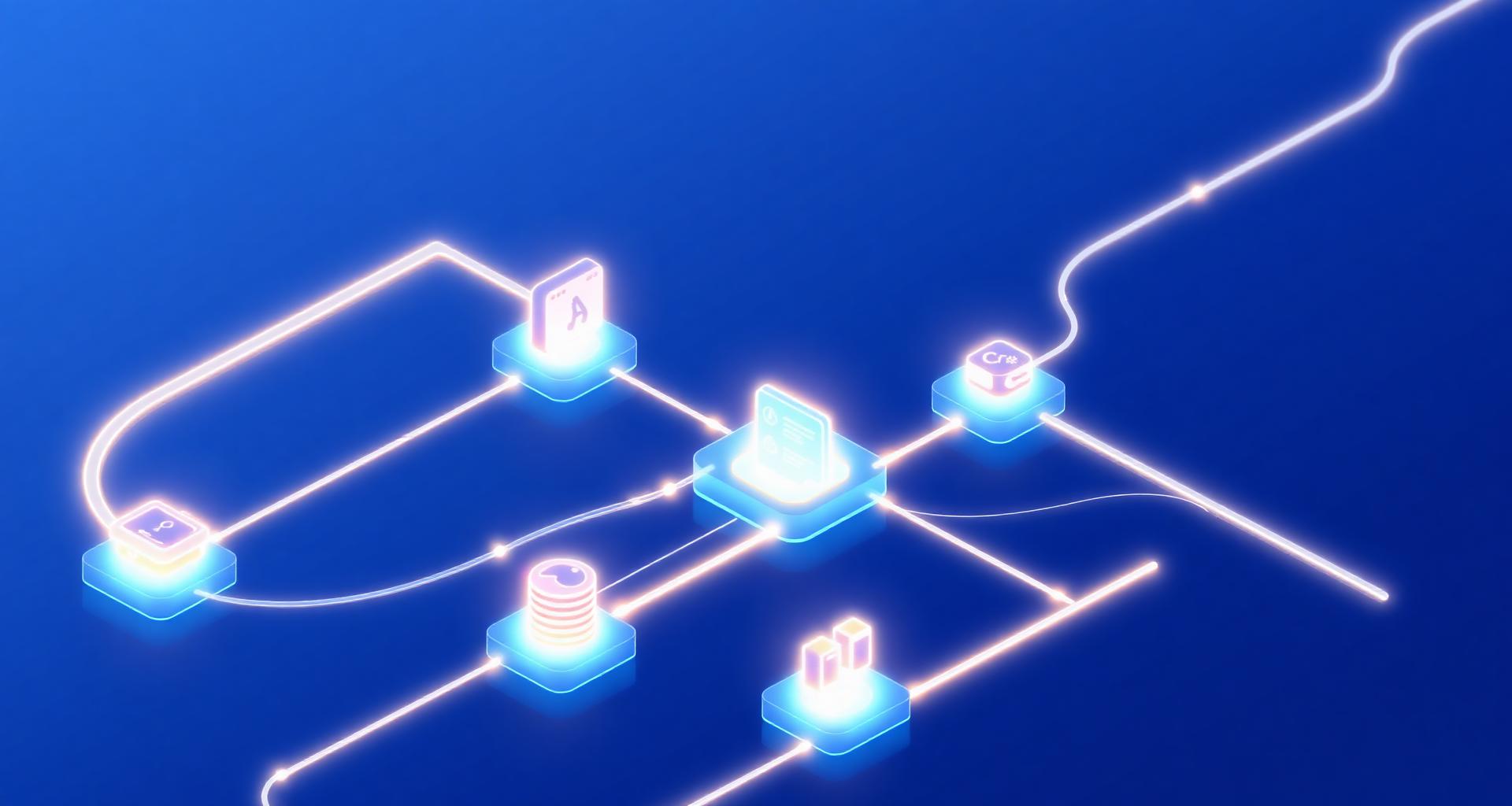Middleware integration layer connecting CRM, ERP, marketing and inventory platforms through real-time data pipelines