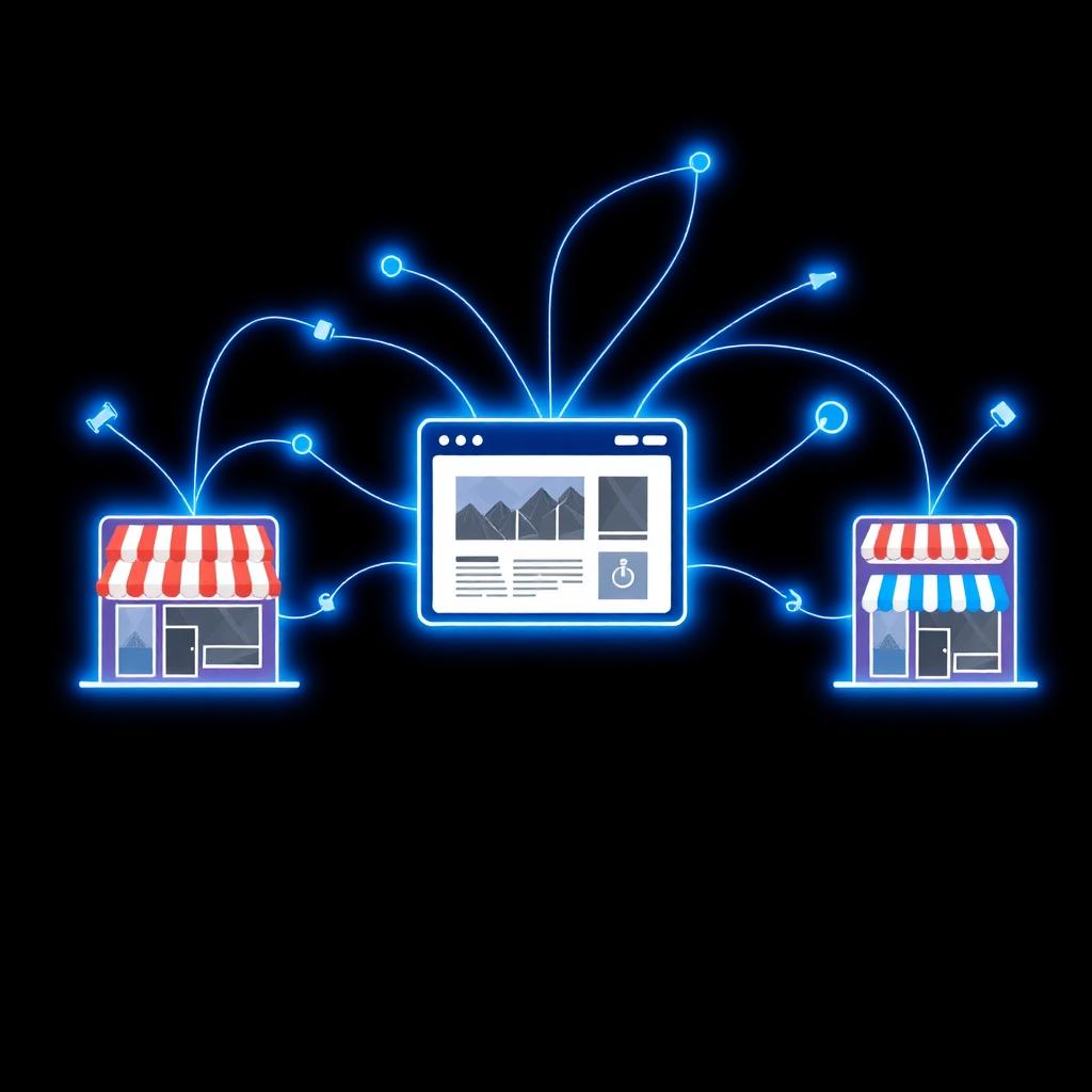 One website expanding into multiple regional storefronts through localized connections
