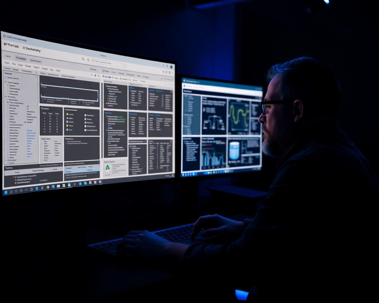 Software architect designing portal user roles, database schema and API integrations