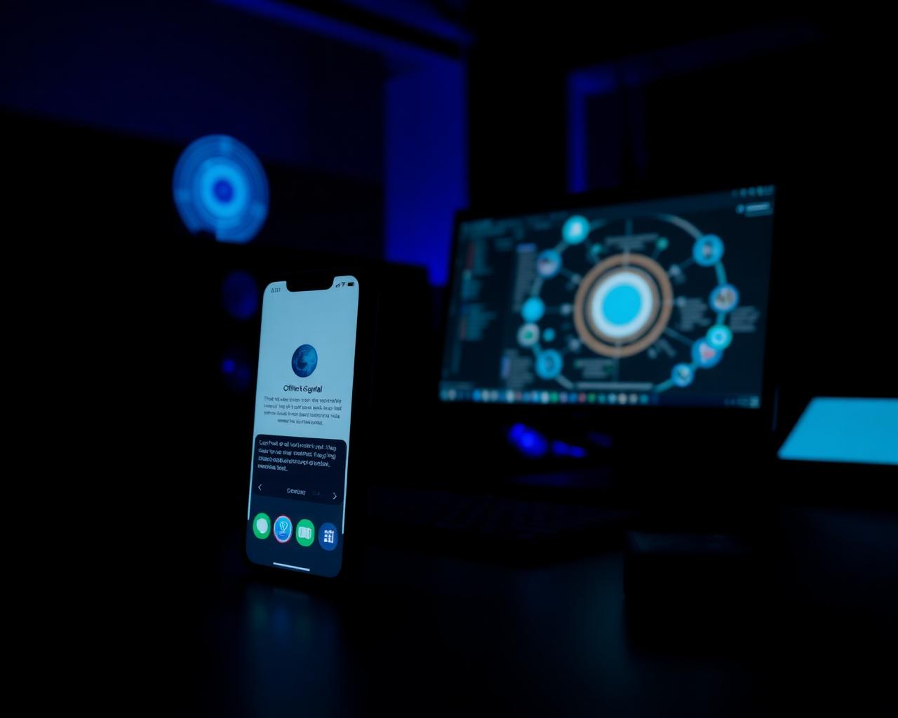 Developer workspace showing a Progressive Web App architecture with offline-first capabilities