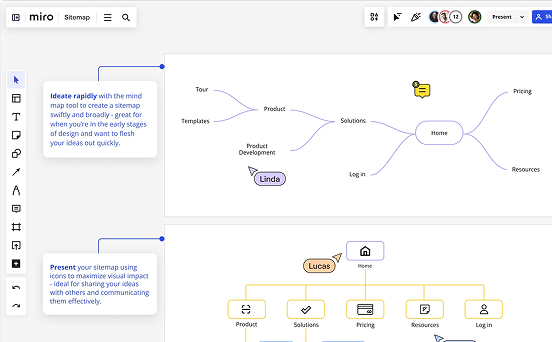 SEO sitemap and content strategy whiteboard