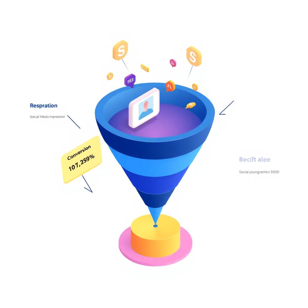Social media conversion funnel — turning impressions into measurable business outcomes