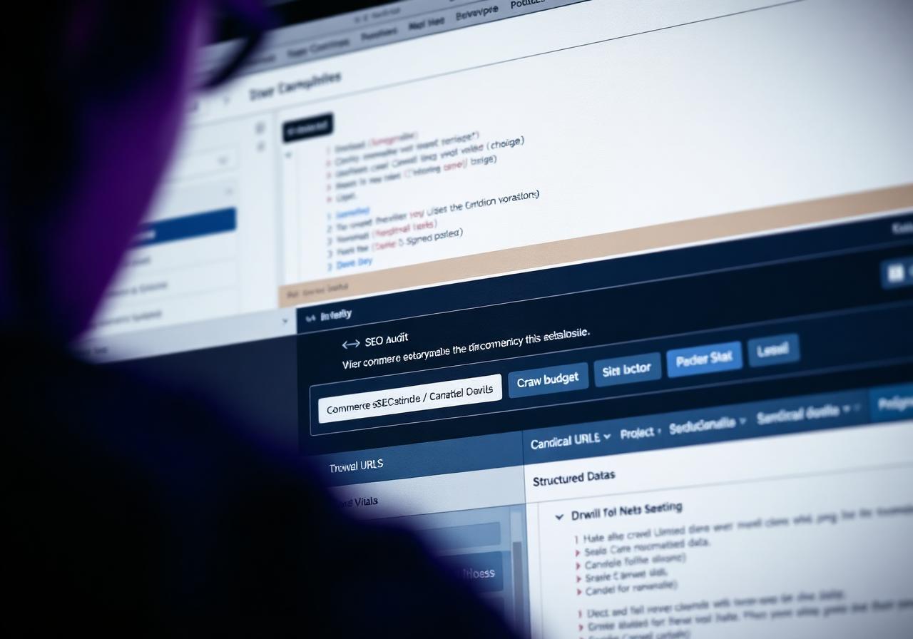 WooCommerce SEO technical audit with crawl budget and structured data